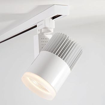 Трековый светодиодный светильник для однофазного шинопровода 20Вт 4200К белый IP20 Accord (a039437) Elektrostandard