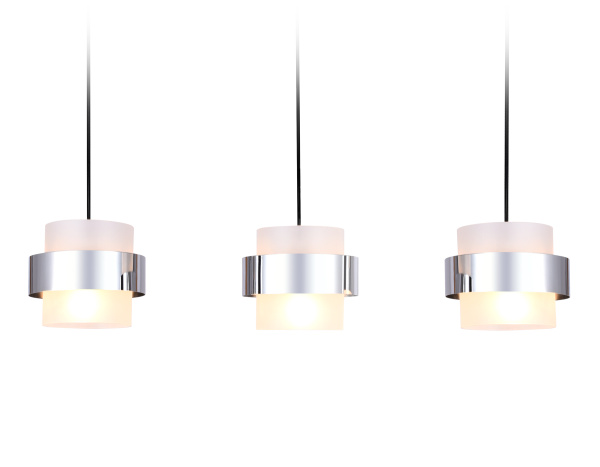 Подвесной светильник со сменной лампой TR3651/3 CH/FR хром/матовый E27/3 max 40W 820*180*700 Ambrella Light