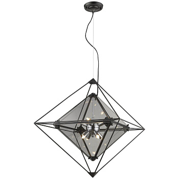 Светильник подвесной Черный/Дымчатый G9 8*7Вт WE244.08.023 WERTMARK