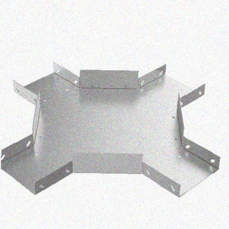 Лоток крестообразный замковый перфорированный КМЗ 100х50 УХЛ1, горячее цинкование, S1,5