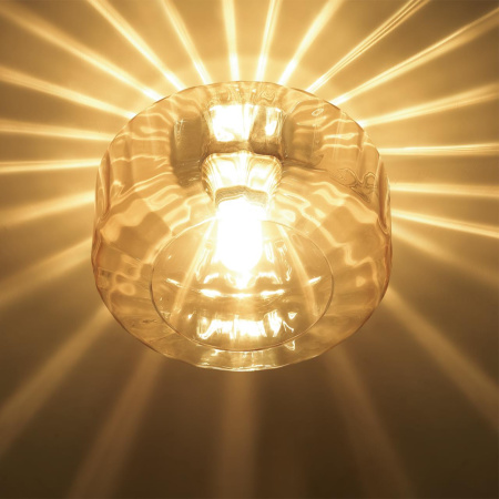 Св-к потолочный E27 1*60W BINGA янтарный/бронзовый ODEON LIGHT