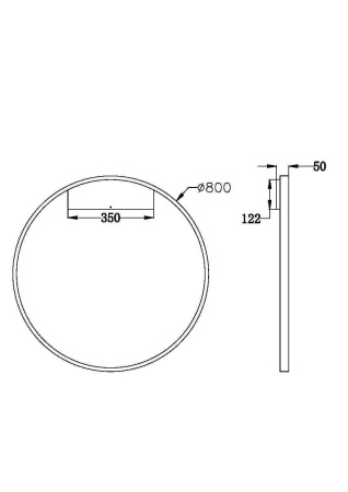 Настенный светильник (бра) 1*LED 51Вт Белый IP20 Rim MOD058WL-L50W3K Maytoni