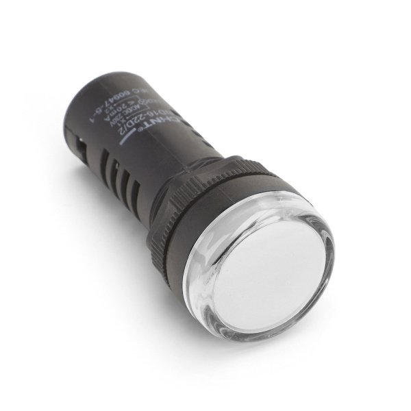 Индикатор ND16-22D/2C белый, встр. резистор, IP65 АС/DC24В (R) CHINT