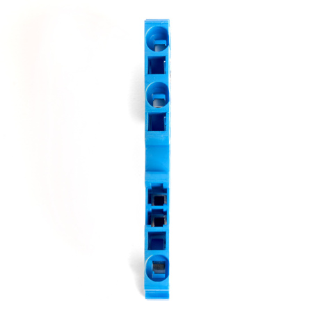 Зажим пружинный, 3-проводной проходной ЗНИ - 2,5 (JXB ST 2,5), синий STEKKER