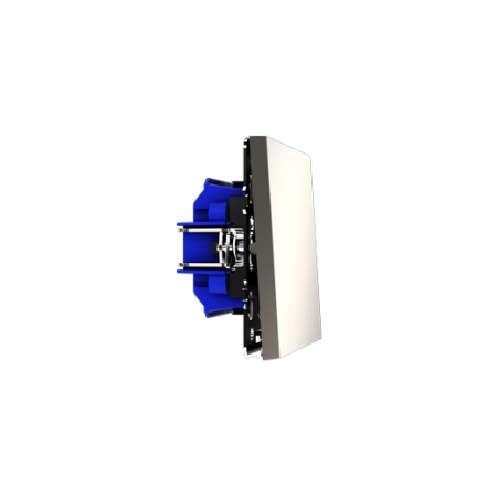 Выключатель с самовозвратом встраиваемый Voltum S70 одноклавишный 10А, (кашемир)