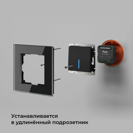 Умное двухканальное реле черный IP20 (a059326) Elektrostandard