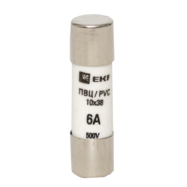 Плавкая вставка цилиндрическая ПВЦ (10х38) 6А PROxima EKF