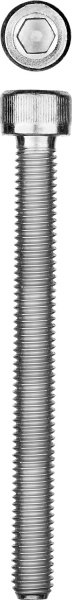 Винт DIN 912, М8x80 мм, 5 кг (140 шт.), кл. пр. 8.8, оцинкованный, ЗУБР Винт DIN 912, М8x80 мм, 5 кг (140 шт.), кл. пр. 8.8, оцинкованный, ЗУБР