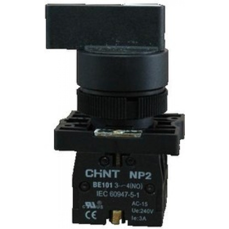 Переключатель NP2-EJ53, 3 положения возвратом, 2НО, IP40 (R) CHINT