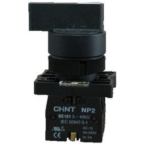 Переключатель NP2-EJ41, 2 положения возвратом, 1НО, IP40 (R) CHINT