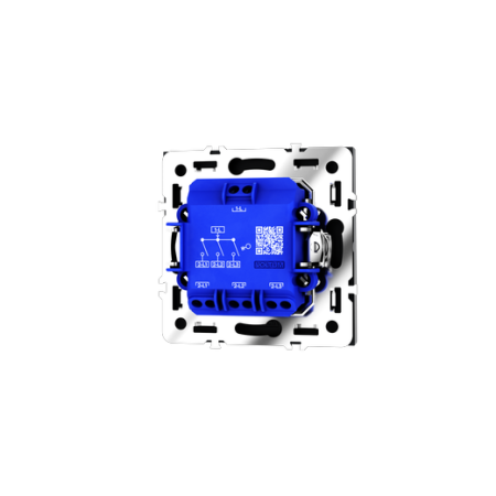 Выключатель встраиваемый Voltum S70 трехклавишный 10А, (графит)
