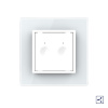 Двухклавишный проходной сенсорный выключатель Module, цвет белый Livolo