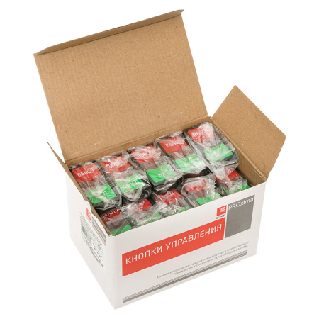 Кнопка AS-22N "Пуск-Стоп" прямоугольная 24В NO+NC PROxima EKF