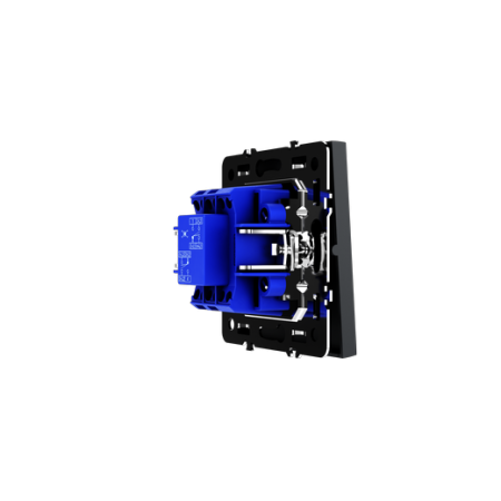 Перекрестный переключатель встраиваемый Voltum S70 одноклавишный 10А, (графит)
