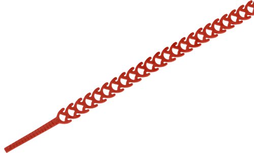 Стяжка универсальная многоразовая RS 10х300мм красная (20шт/упак) IEK