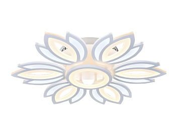 Потолочный светодиодный светильник без пульта FA456/6+1 WH белый 132W 3000K/6400K D640*110 (Без ПДУ) Ambrella Light