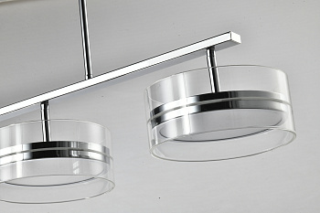 Люстра DONUT ZRS.1802.04 48Вт регулируется от 3000K до 6000K IP20 Гальванический Хром Zortes