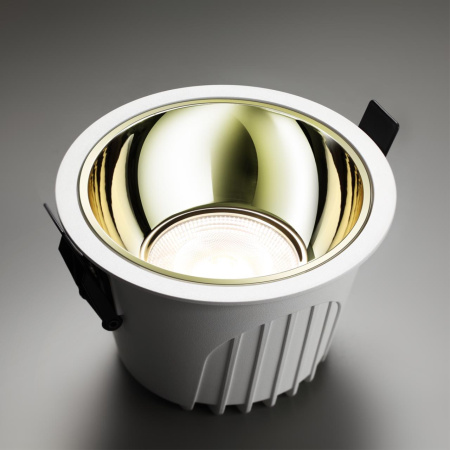 Св-к встр.св/д IP20 LED 4000К 20W 100-265V KNOF белый/золото NOVOTECH