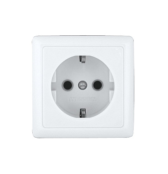 ХИТ Розетка 1местная ОП с/з, без шторок 16А белый IP20 Schneider Electric