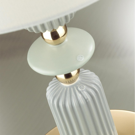 Настольная лампа E27 1*60W CANDY золото/разноцветн./керамика/абажур B ODEON LIGHT