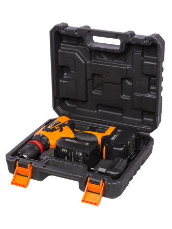 Дрель-шуруповерт акк. ДША-18-ЛК1-С 18 В, 2 А*ч Li-Ion 2 шт, 32 Нм, 0-1400 об/мин, кейс, "Рубин" TDM