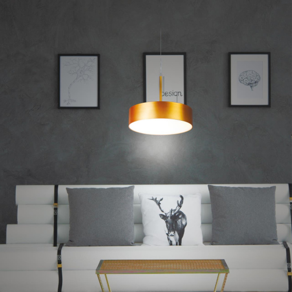 Св-к накл.св/д,длина провода 2м IP20 LED 30W 4000K 2600Лм 100-265V матовое золото PROMETA NOVOTECH