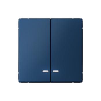 ARTGALLERY 2-клавишный ВЫКЛЮЧАТЕЛЬ с подсветкой, сх.5а, 10АХ, механизм, АКВАМАРИН Systeme Electric