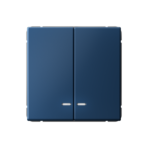 ARTGALLERY 2-клавишный ВЫКЛЮЧАТЕЛЬ с подсветкой, сх.5а, 10АХ, механизм, АКВАМАРИН Systeme Electric