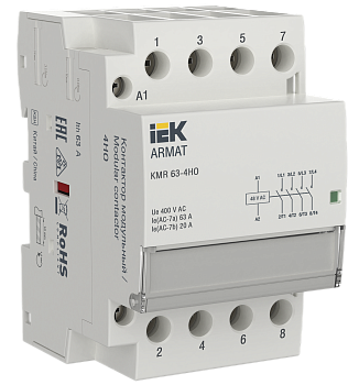 Контактор модульный KMR 63А 48В AC 4НО ARMAT IEK