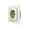 Розетка электрическая 16А 1 пост, цвет жемчужный Livolo