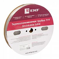 Термоусаживаемая трубка ТУТ 6/3 прозрачная рулон PROxima EKF
