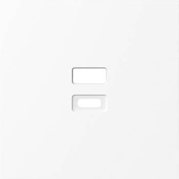 Donel S08 глянцевый белый накладка для розеток USB, серия DB