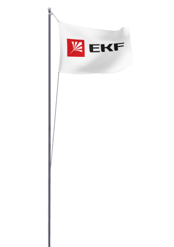 Мачта молниеприемная секционная пассивная алюминиевая c флагом ММСПС-Ф-9 L=9м PROxima EKF