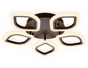 Потолочный светодиодный светильник с пультом FA443/5 CF кофе 60W 540*520*80 (ПДУ РАДИО 2.4G) Ambrella Light