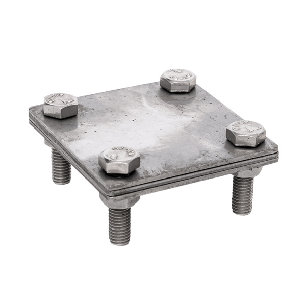 Зажим полоса 40 - полоса 40 (3 пластины 70x70мм) Ni PROxima EKF