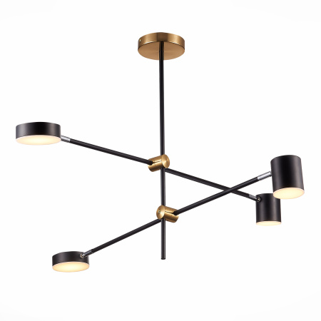 Светильник потолочный Черный, Латунь/Черный LED 4*5Вт 3000К SL1604.432.04 ST LUCE