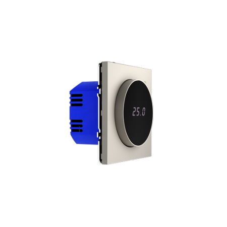 Терморегулятор электронный Voltum S70 с индикацией и датчиком, для теплого пола, (кашемир)