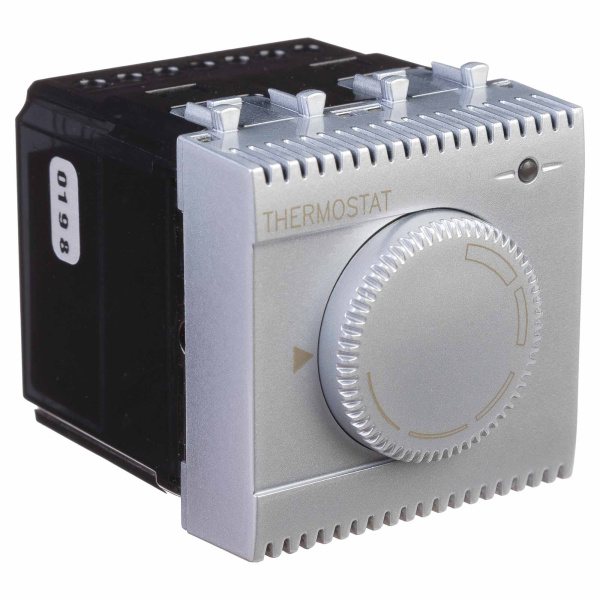 Термостат модульный для теплых полов, "Avanti", "Закаленная сталь", 2 модуля DKC Термостат модульный для теплых полов, "Avanti", "Закаленная сталь", 2 модуля DKC