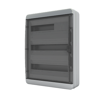 Щит навесной ЩРН-П 54 мод. черная крышка IP65 BNK 65-54-1 Tekfor