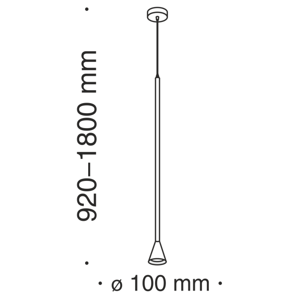Подвесной светильник 1*GU10 40Вт Золото IP20 Arrow P064PL-01G Technical