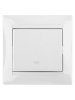 Перекрестный выключатель 1-кл. 10А белый "Лама" TDM