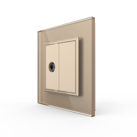 Розетка ТВ Золотая Livolo Розетка ТВ Золотая Livolo