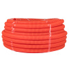 Труба гофр, ПНД с протяжкой d50 мм (20 м) оранжевая EKF-Plast