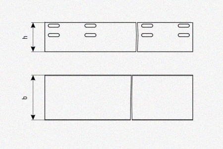 Лоток глухой ЛМГ 80х80х2000 УТ1,5, горячее цинкование, S1,0