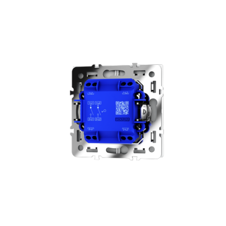 Выключатель встраиваемый Voltum S70 двухклавишный 10А, (белый матовый)