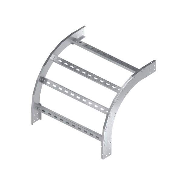 Угол лестничный вертикальный внешний 90 градусов 80х150, толщ. 3 мм, R300, алюминий DKC