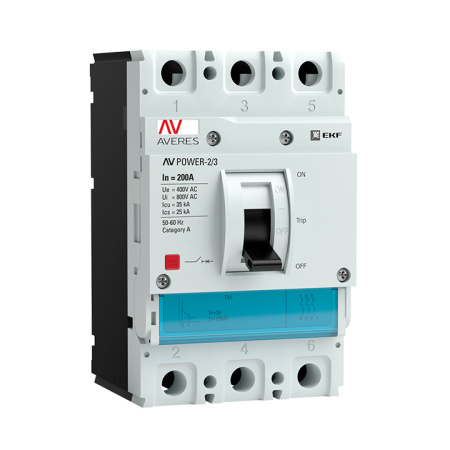 Выключатель автоматический AV POWER-2/3 200А 35кА TR 3 200А ТМ 35кА AV POWER EKF