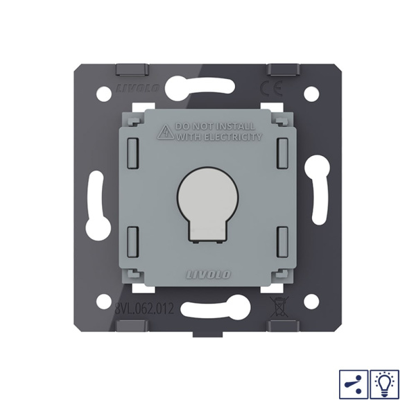 Одноклавишный проходной сенсорный диммер (механизм) Livolo