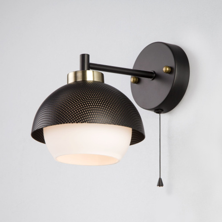 Бра в стиле лофт 1*E27 60Вт черный IP20 Nocciola (70106/1 черный) Eurosvet