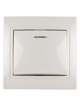 Выключатель 1 кл. с подсветкой 10А сл. кость "Таймыр" TDM